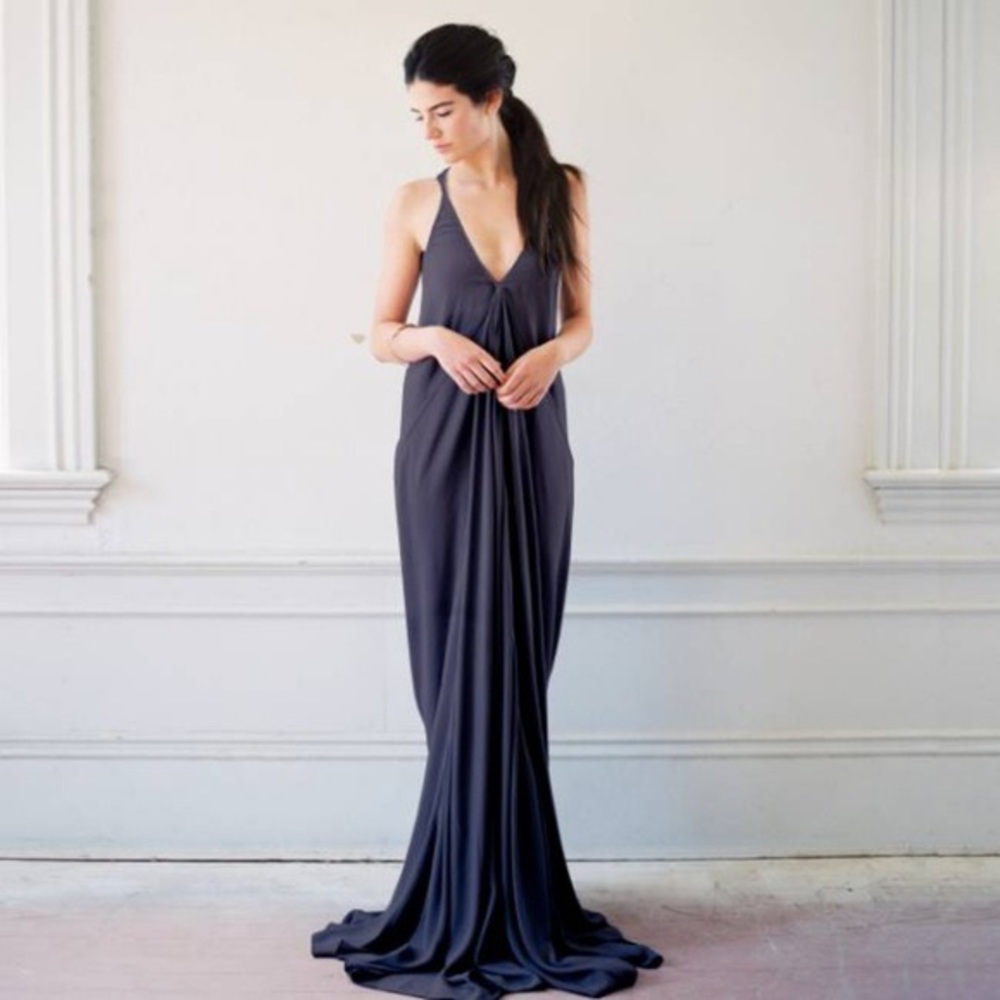 Rick Owens Aurora Crepe Maxi Dress NWOT